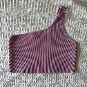 Aritzia Women's Pink and Purple Crop-top